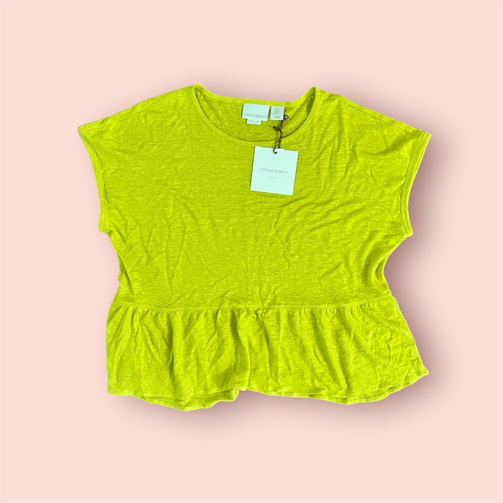 Cynthia Rowley linen top size L